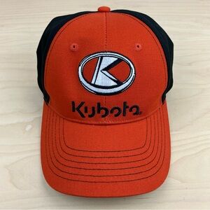 Kubota Tractors Hat Strapback Orange & Black Embroidered Logo K-Products Cap